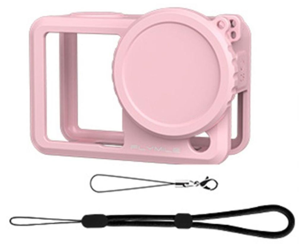 INF Silikon-Hülle für DJI Osmo Action 6, weich waschbar, 7.9 x 5.2 x 3.4cm Rosa