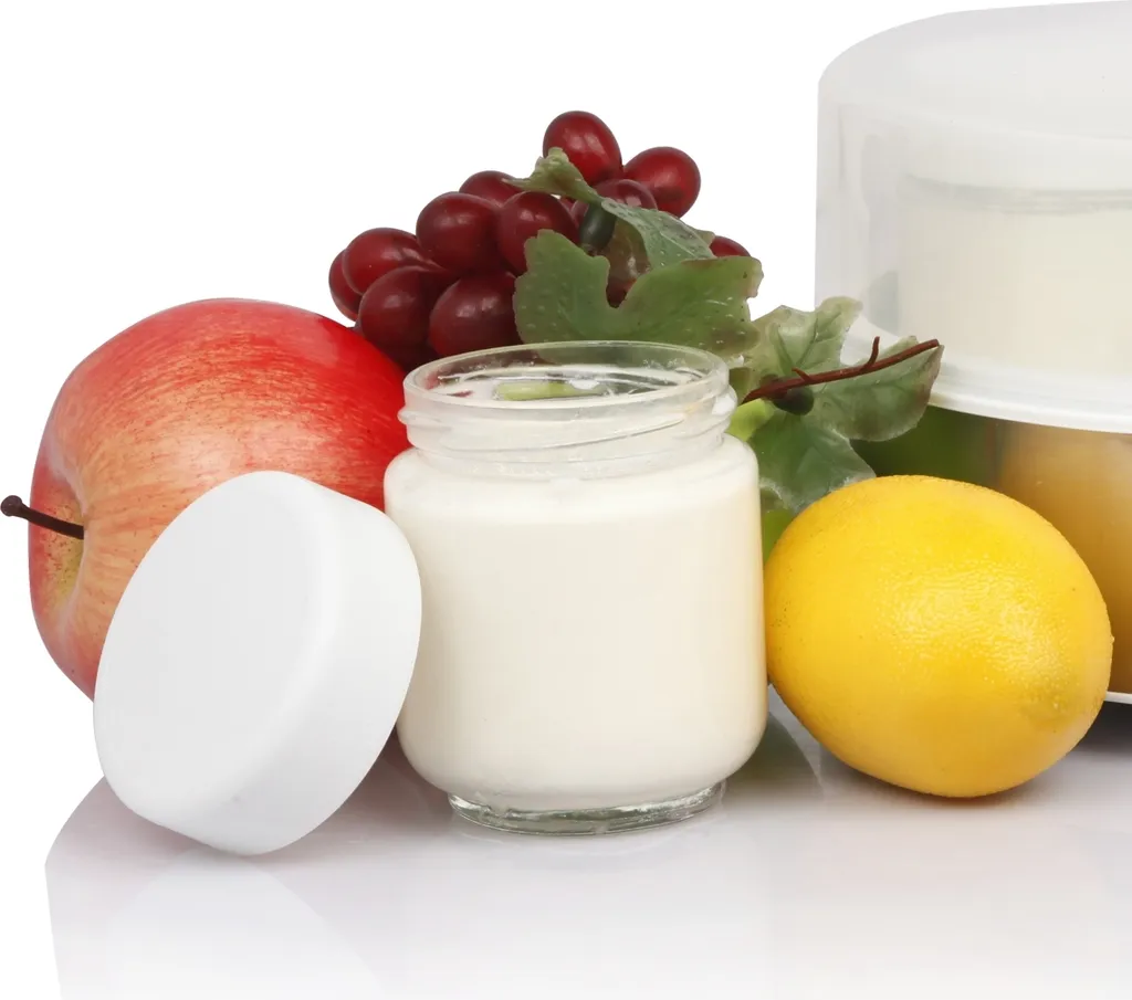 Accessori Guzzanti GZ 706 - 7 Bicchieri Yogurt in Vetro con Coperchio