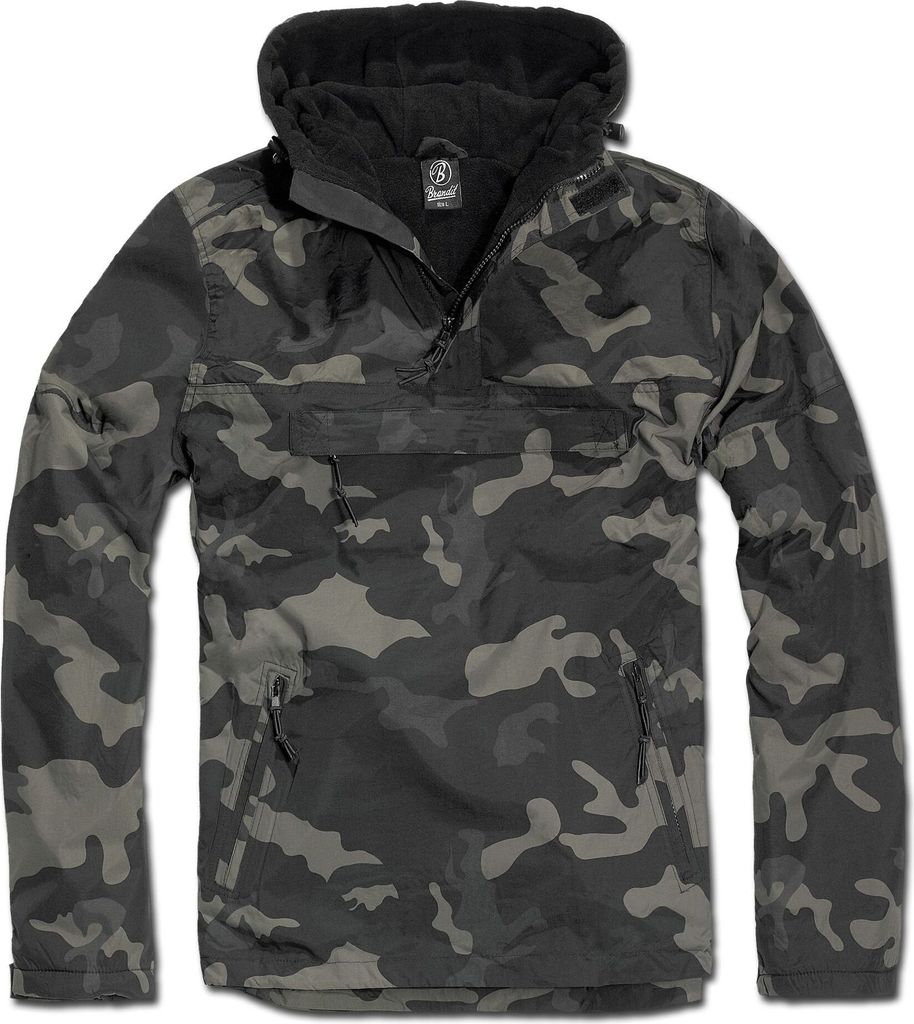 Winddichte jas voor heren (Darkcamo), maat L Productafbeelding 