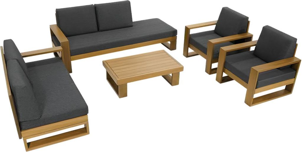5-teiliges Sofagarnitur Set (3+2+1+1) mit Couchtisch – Für gemütliche Stunden
