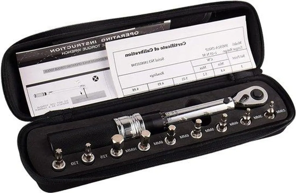 Kit de montage vélo 1/4 pouce 1-25 Nm pour éviter la casse du carbone