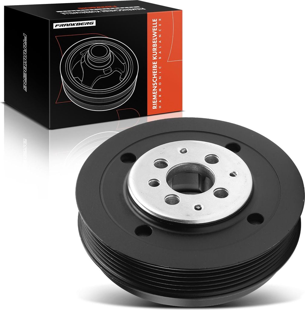 Frankberg 1x Riemenscheibe Kurbelwelle für VW Golf IV Transporter V Audi A3 Ford Seat Skoda
