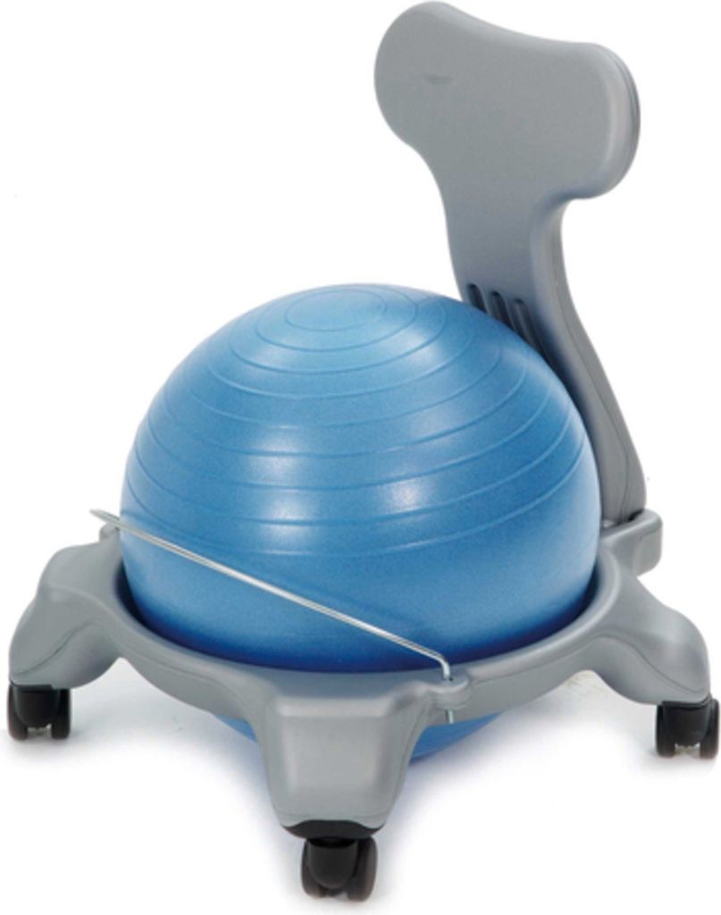 Weplay KE0312 Ballstuhl Sitzball, klein, grau/blau Produktbild 