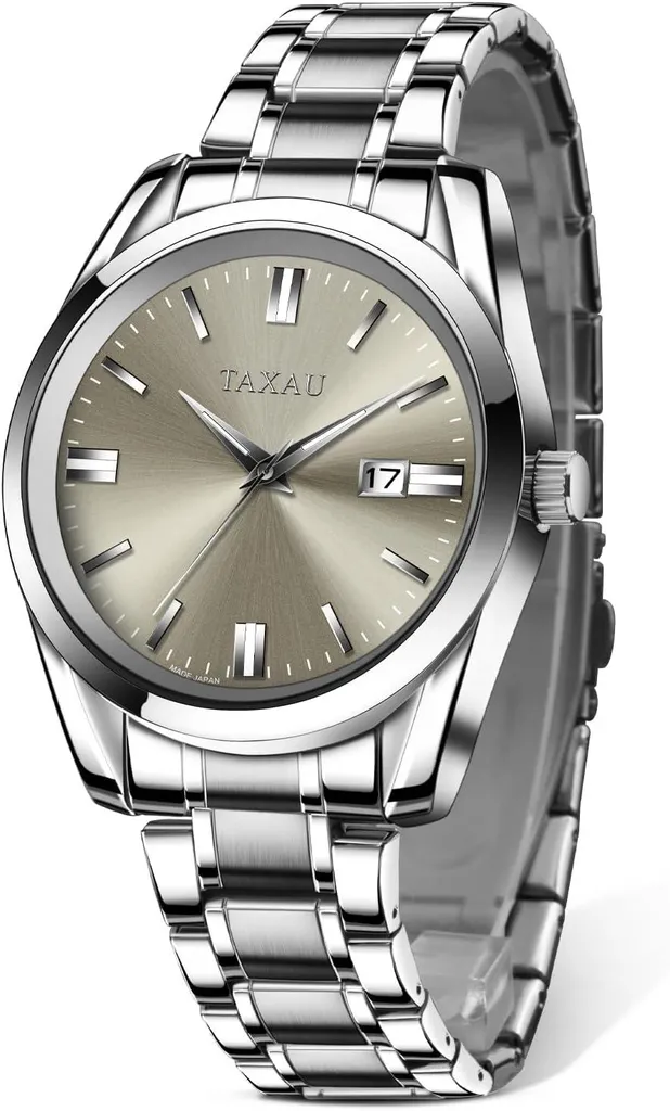 Orologio Uomo Regalo Elegante Acciaio Inossidabile Impermeabile 30M