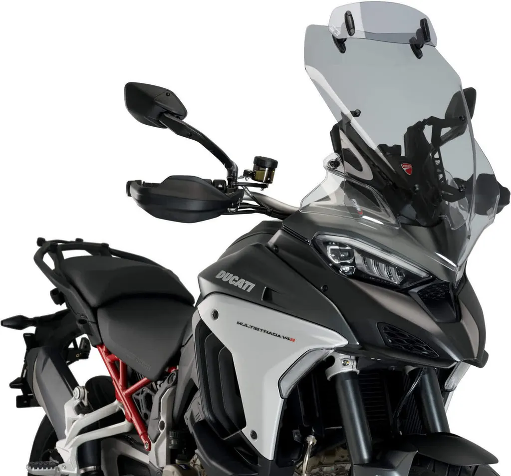 Écran Touring PUIG Déflecteur Fumé pour Ducati - Haute Résistance 4mm