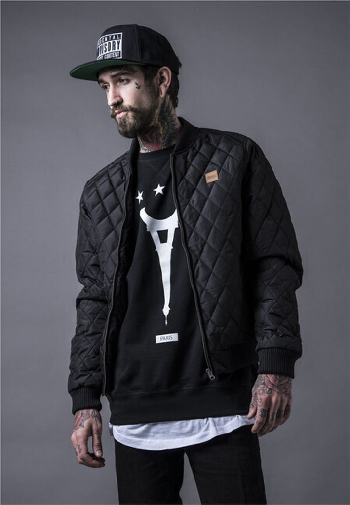 Urban Classics Pánský bomber Microeep černá S Obrázek produktu 