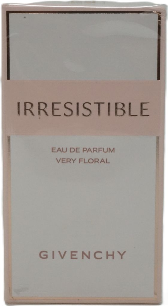 A product box for Givenchy Irresistible Very Floral Eau de Parfum.
