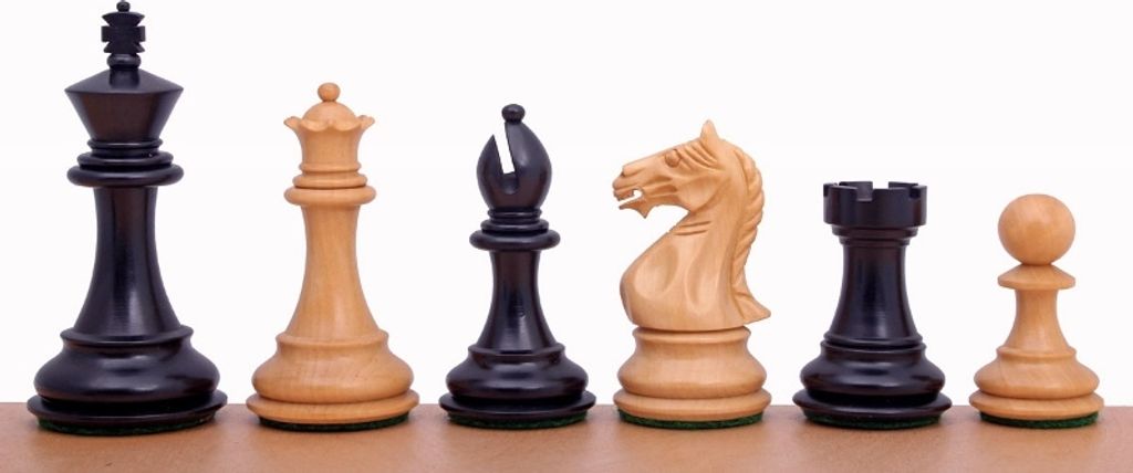 Supreme Schachfiguren 3,5 Zoll aus geschnitztem Holz