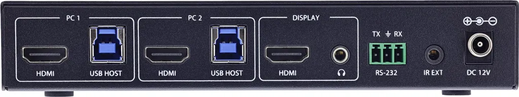 Switch KVM 8K 60Hz InLine USB 3.2 - Commutation IR et RS-232 Fluide - 4