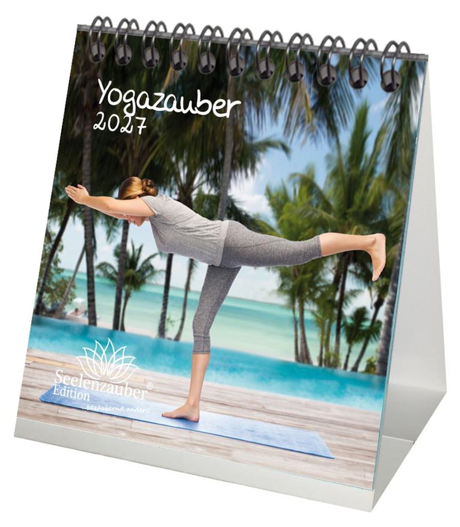 Yogazauber Tischkalender 10x10cm für 2027 Yoga - Seelenzauber