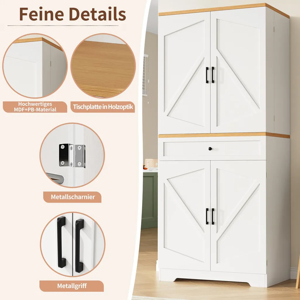 Meuble de Rangement Haut en MDF Blanc et Métal avec 12 Grands Casiers