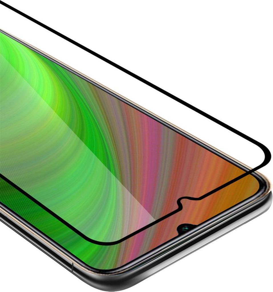 Cadorabo Panzerfolie für Xiaomi Redmi 10X 5G Schutzfolie in Schwarz Vollbild Folie Tempered Display Schutzglas