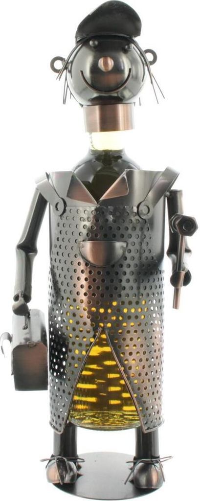 Michel Toys Wein-,Sekt-,Flaschenhalter 544757.1 "Tischler" 14 x 45 x 10 cm (BxHxT)