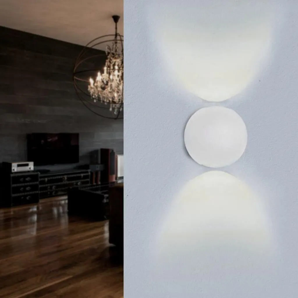 Applique LED Double Faisceaux IP54 6W - Éclairage Mural Blanc Chaud Zen