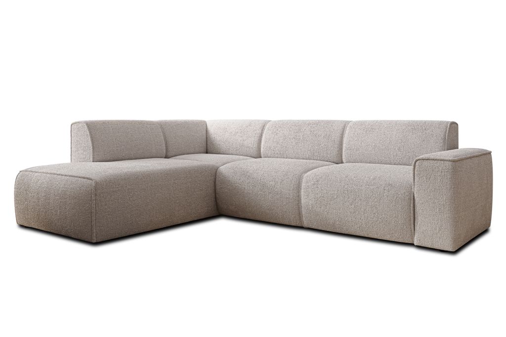 AX LIVING Canapé en L Didim Taupe – 292 cm élégant et Image du produit 
