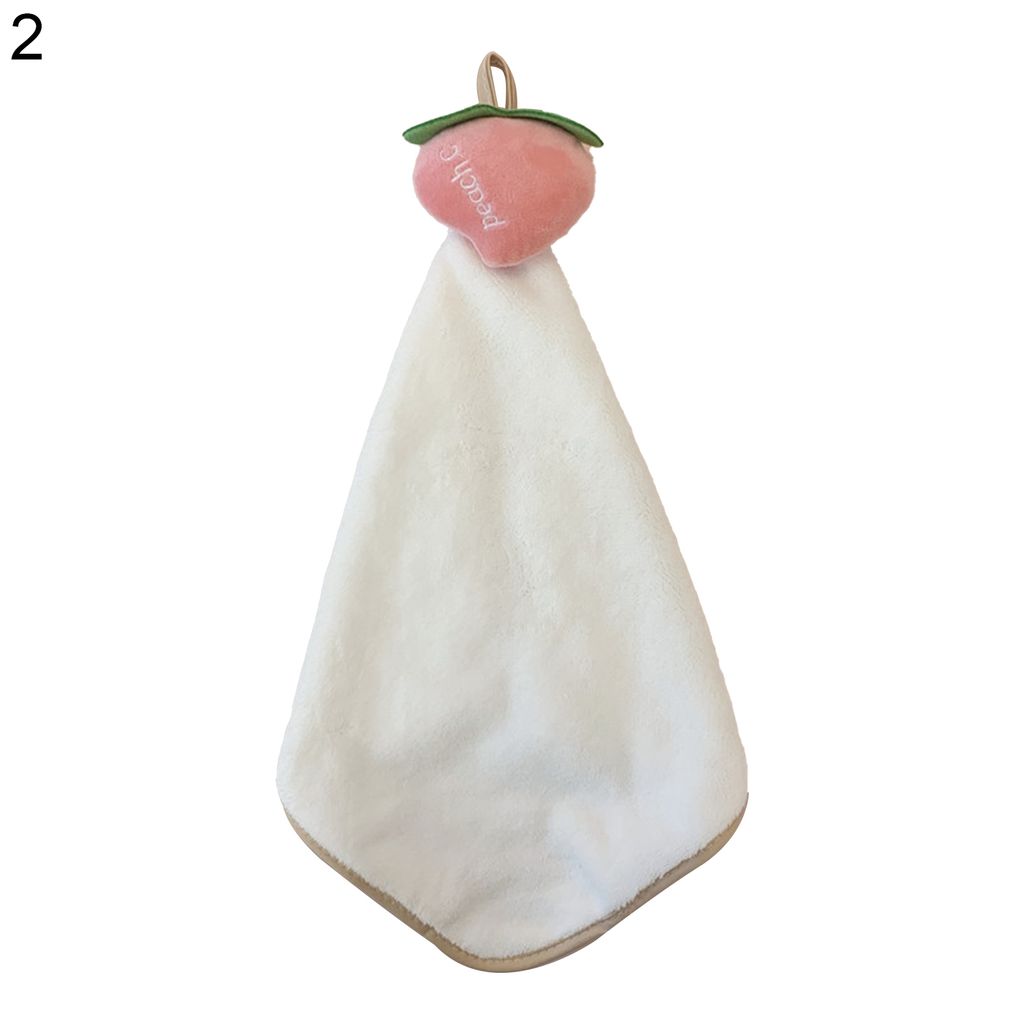 Handtuch Pfirsichmuster mit Lanyard Anti-Deformed Hanging Band Handtuch für Hotels-2