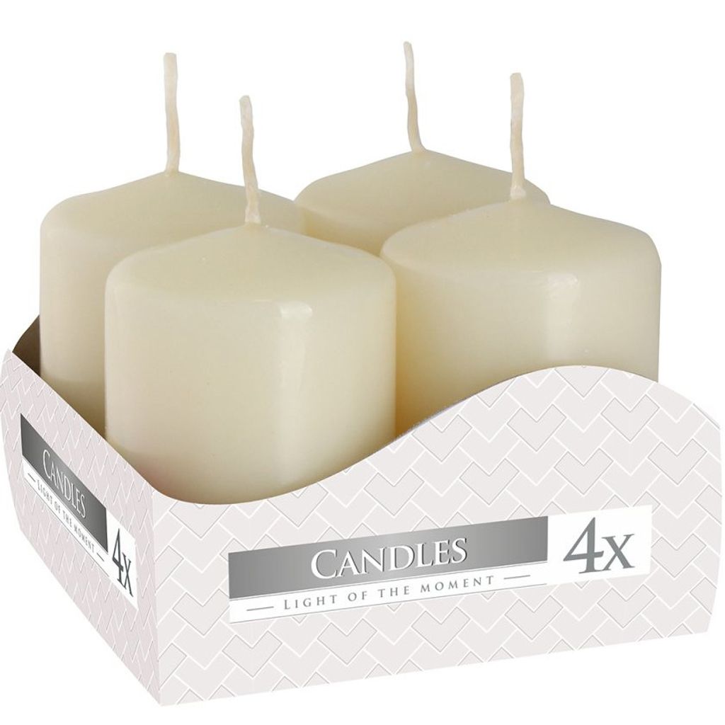 Candela votiva BISPOL Aura 7H 6CM SW40/60 KREMMOWA 4 pz. Immagine del prodotto 
