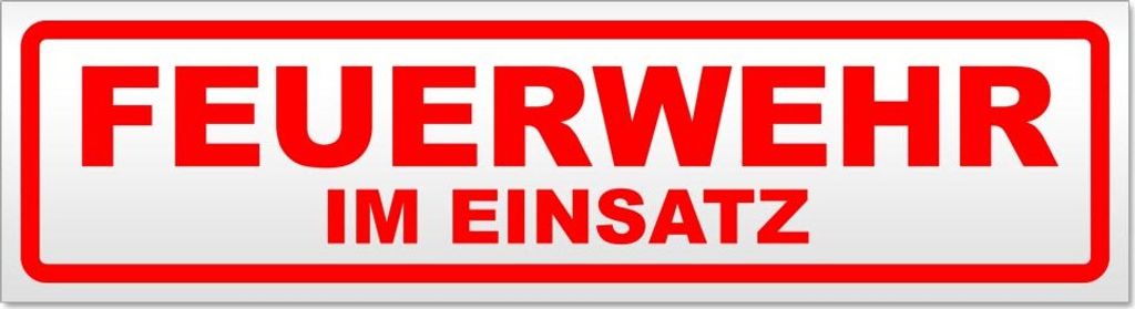 Feuerwehr im Einsatz Magnetschild Schild magnetisch