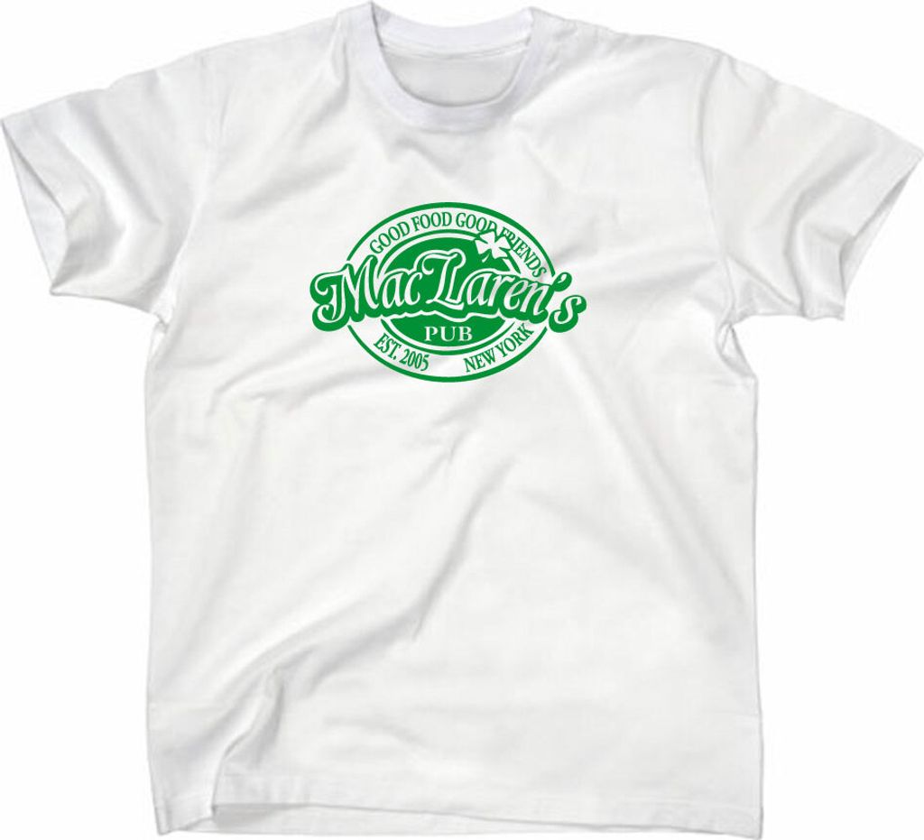 Styletex23 T-Shirt #2 How I Met Your Mother Maclarens Pub, Weiss, XL