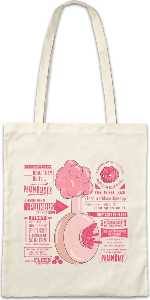 Urban Backwoods Plumbus, Stofftasche, Farbe: Beige