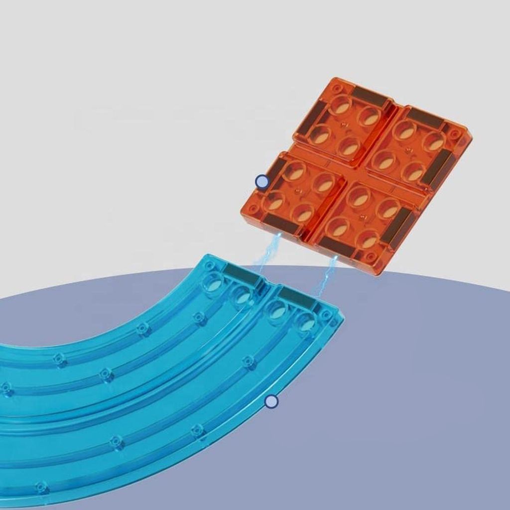 Magnetické kostky se závodní dráhou 63 el. - Vzdělávací Obrázek produktu 8