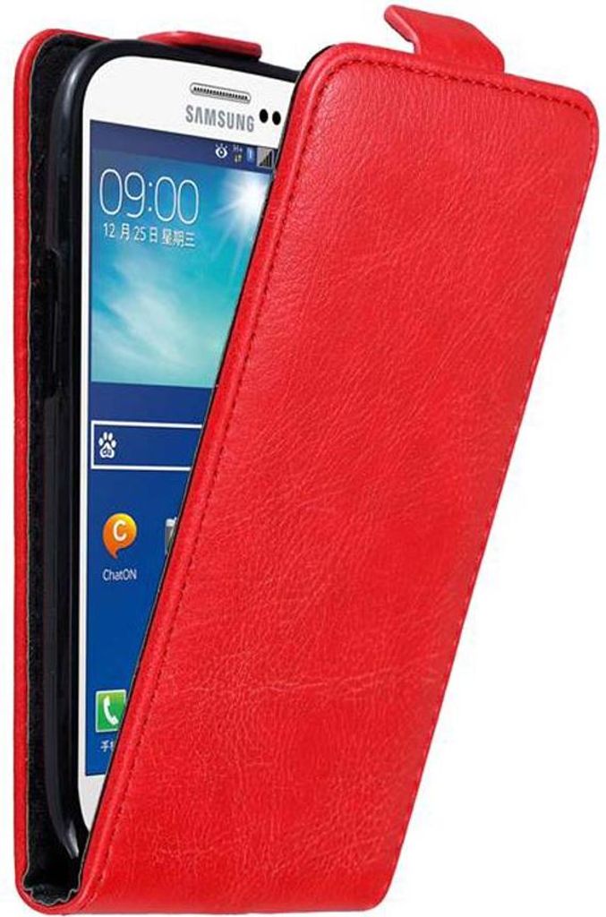 Cadorabo Hülle für Samsung Galaxy S3 / S3 NEO Schutz Hülle in Rot Flip Etui Handyhülle Case Cover