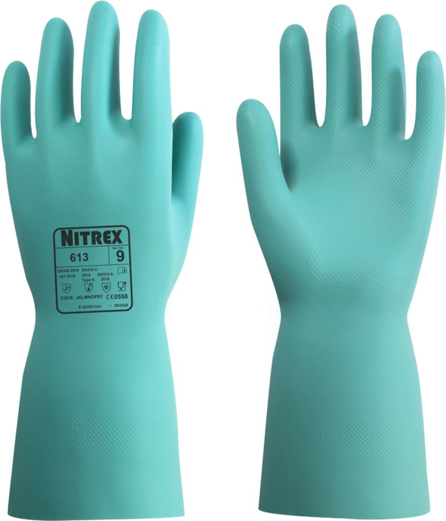 Nitrex 613 | Arbeitshandschuhe | 100 Paar | Gr. XS - XXL | Chemikalienschutz