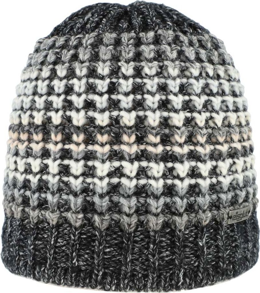 Eisglut Mehrfarbige Strickmütze Vanessal mit Fleece-Innenband, schwarz, Gr. Einheitsgröße