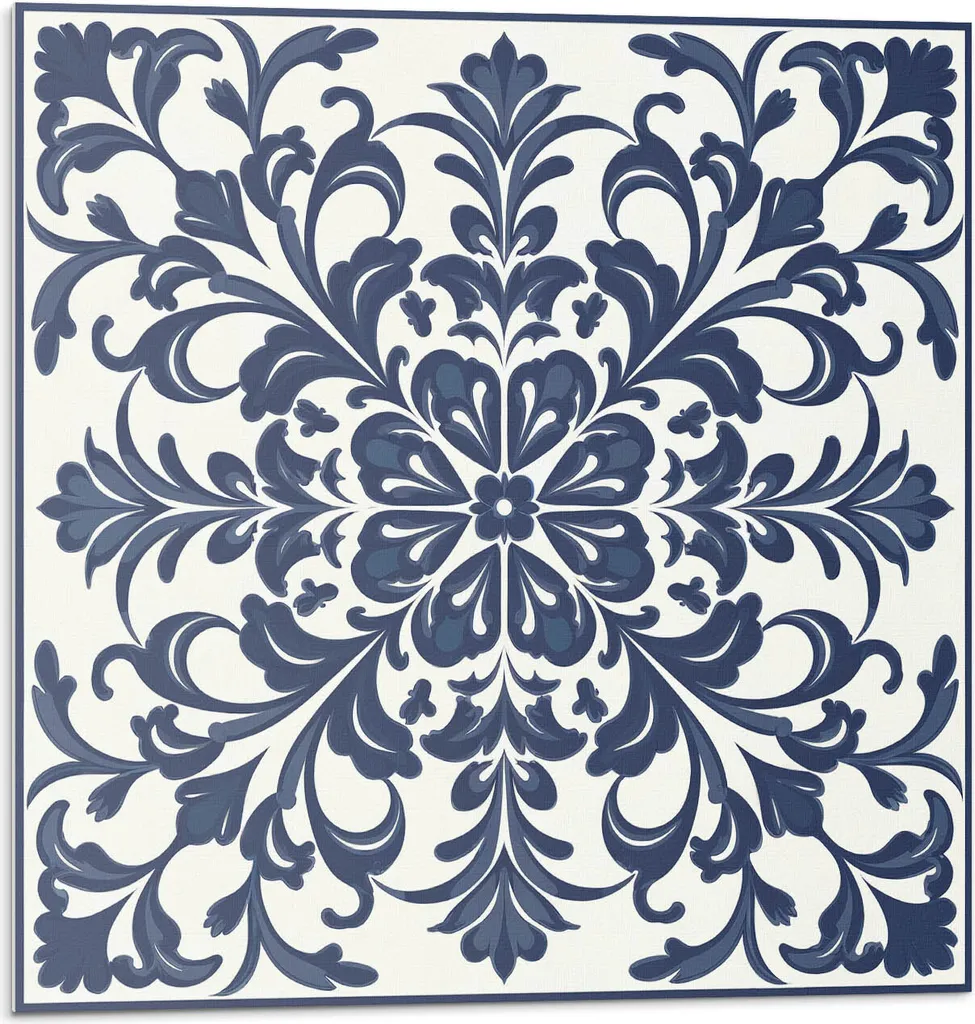 Adesivi per Piastrelle 3D Foglie Floreali 20x20 - 20 Pezzi per la Casa