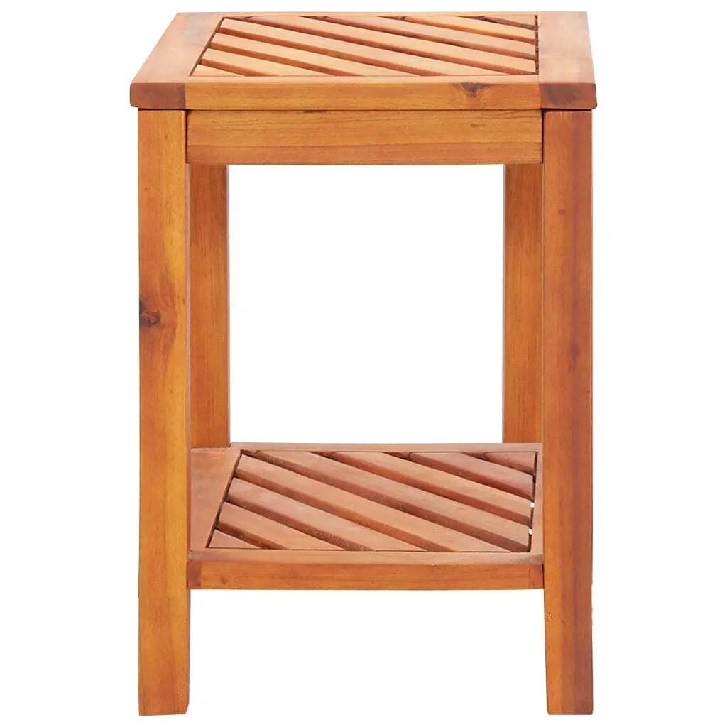 Table d'appoint pratique en bois massif pour petits espaces 45 cm