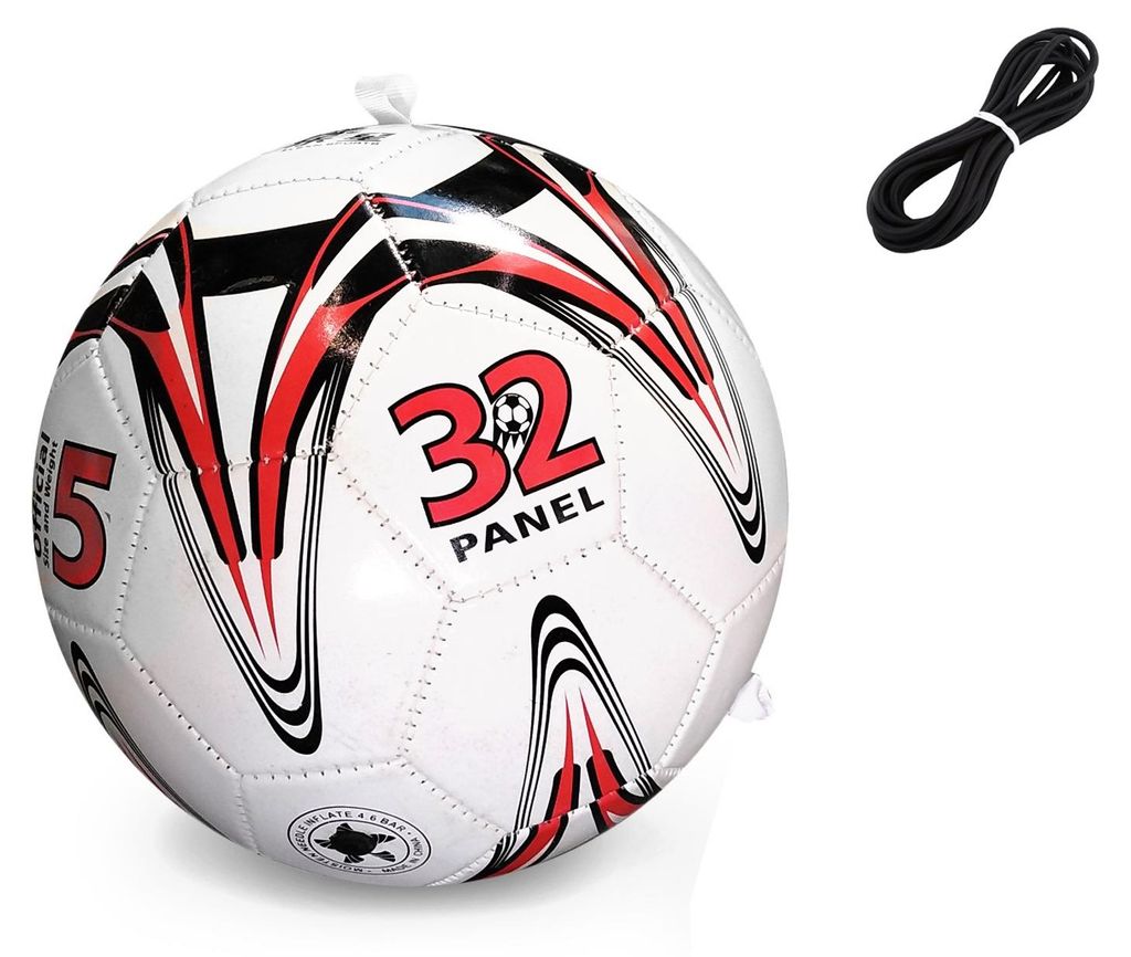 Abprallender Fußball Größe 5 mit flexibler Gummischnur für Ballkontrolle und Passgenauigkeit