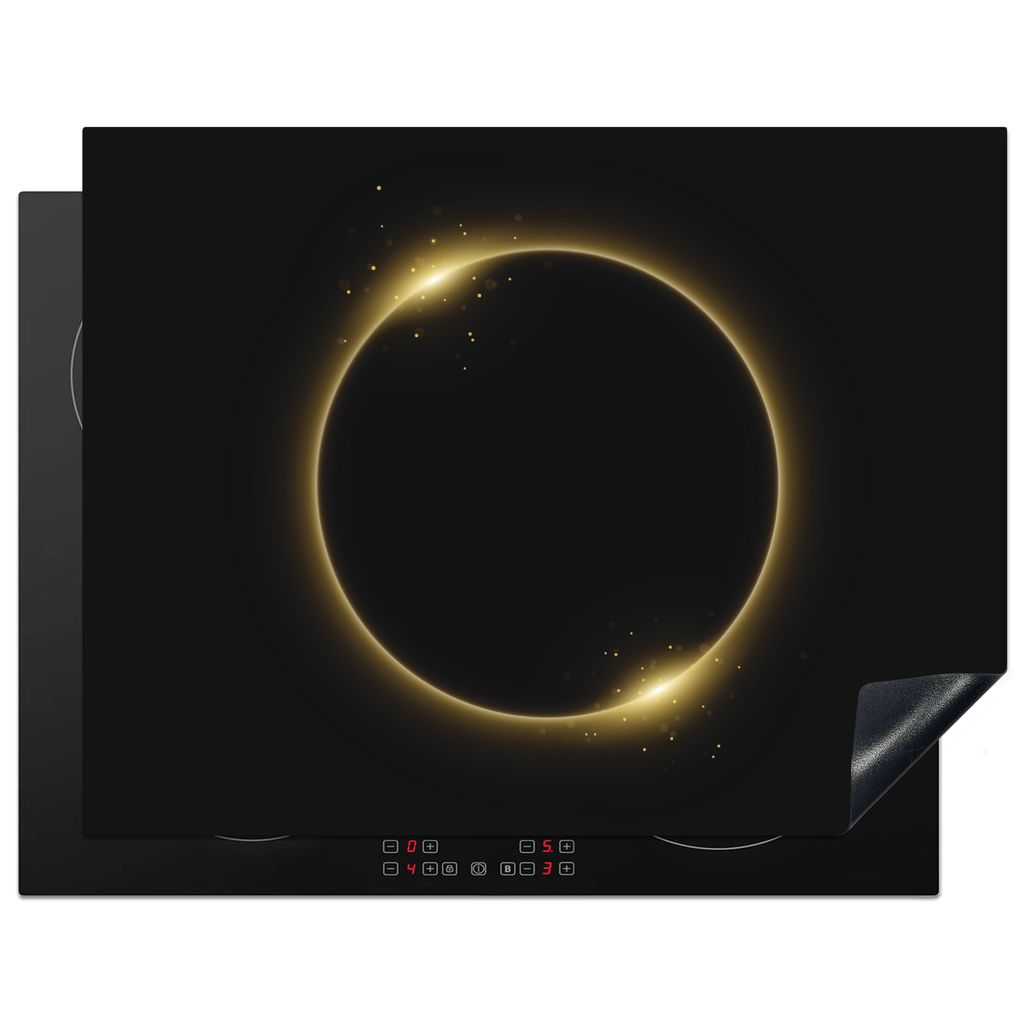 KitchenYeah Herdabdeckplatte sonnenfinsternis-illustration-s1scs0wjwyey6moe-4-3-v2 , 77x59cm, Küche Deko, Glaskeramikkochfeld Herdabdeckung, Abd...