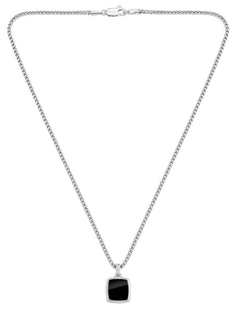 Modisches Stahlcollier mit Onyx Odell 1580648 Produktbild 