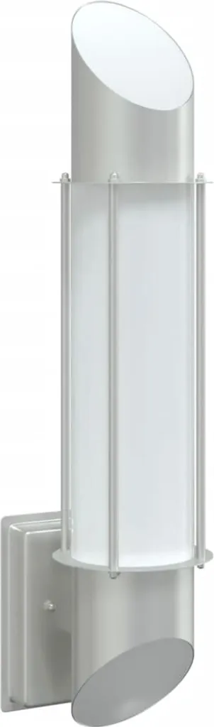 Applique Esterno Design Acciaio Inox Argento - Lampada Parete Moderna