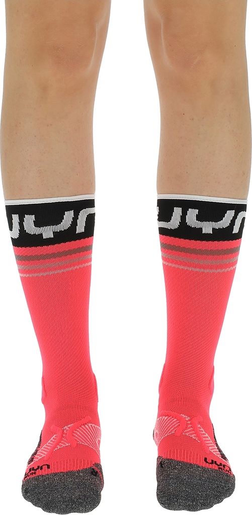 UYN Runner's One Mid Laufsocken Damen pink/black 41-42