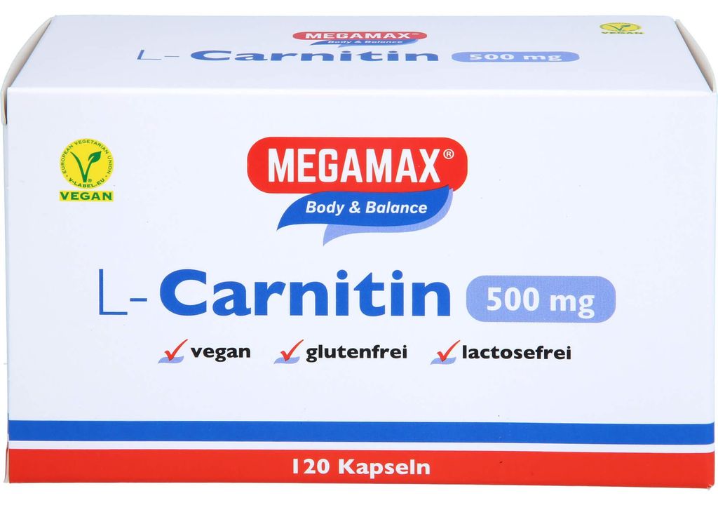 MEGAMAX Figur & Balance L-Carnitin 500 mg Kapseln, 120 St. Kapseln