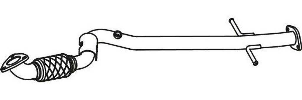 VEGAZ Abgasrohr Auspuffrohr für OPEL Astra J Sports Tourer (P10) Vorne OR-363