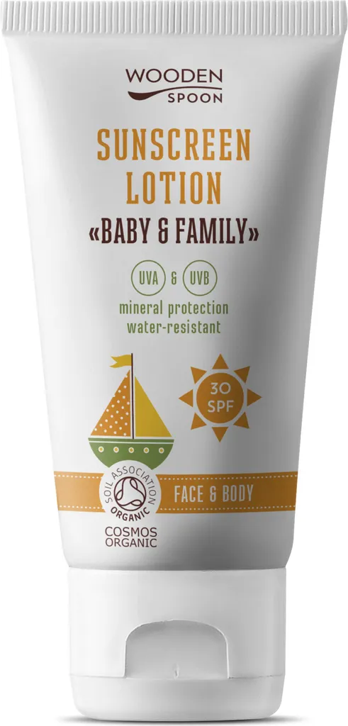 Crème Solaire Corps Famille et Bébé SPF 30 pour Vacances et Plage 150ml