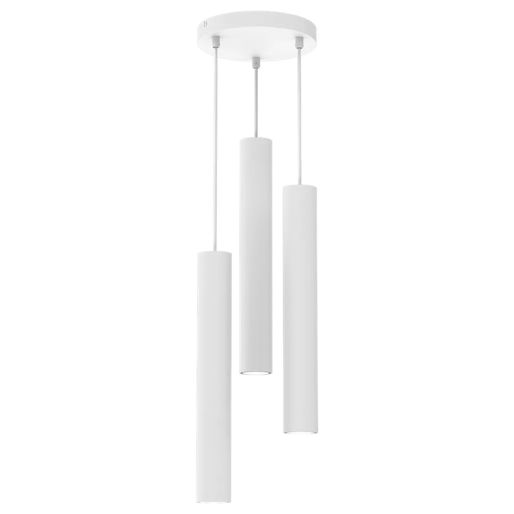 Lampadario Moderno Hudson White 3 Luci GU10 | Installazione Facile