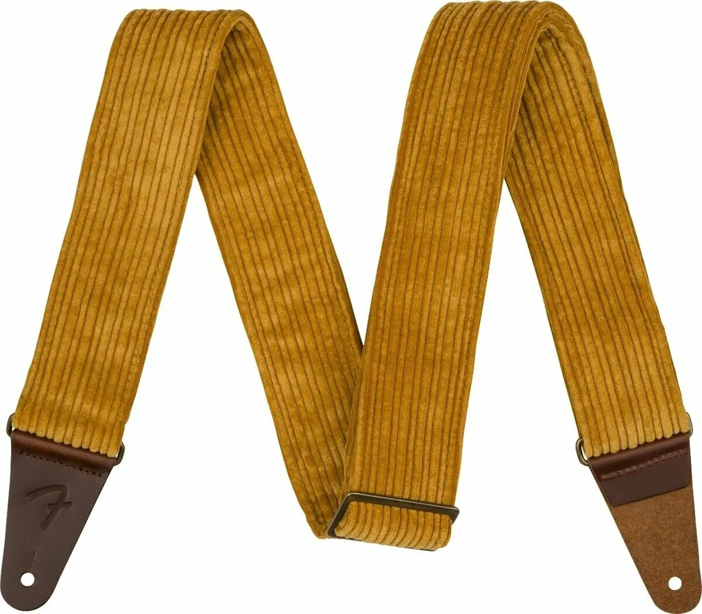 Sangle Fender Corduroy Blaze Gold : Fini les Douleurs à l'Épaule