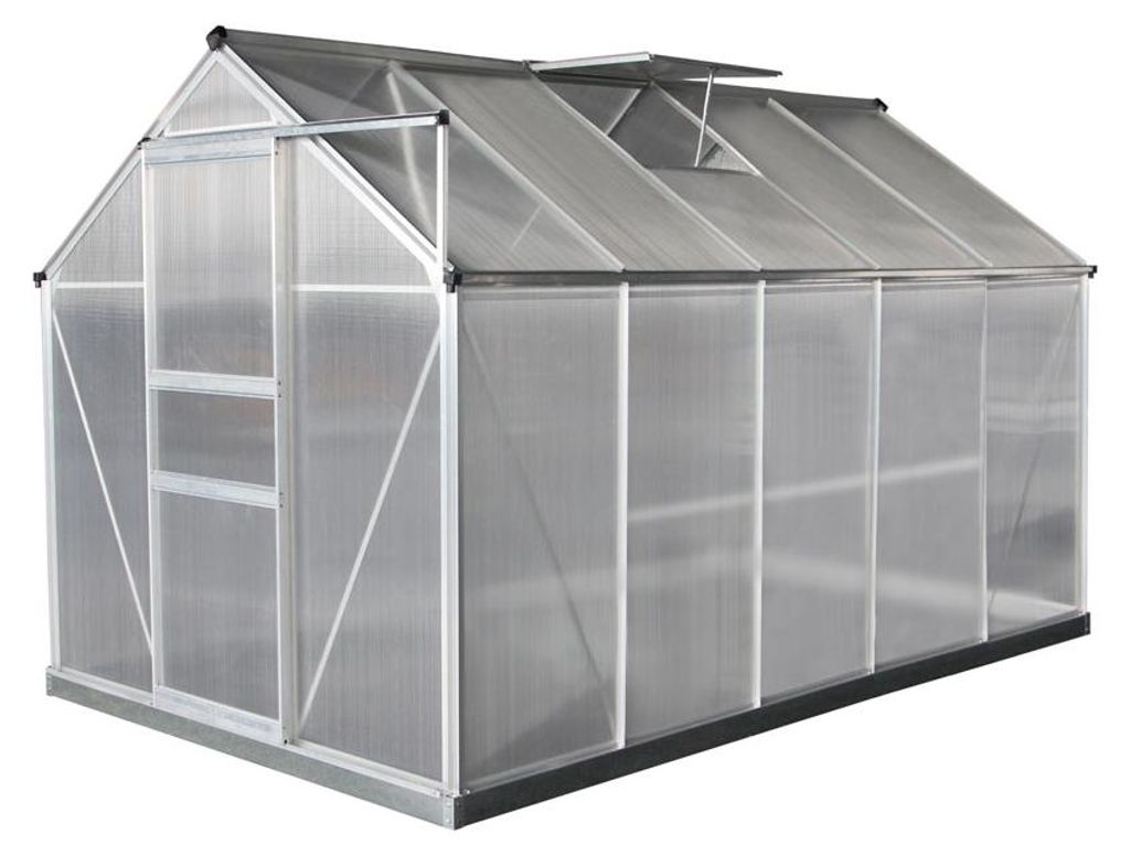 Westmann Aluminium Gewächshaus Flora 610 Silber 312x192x201 Produktbild 