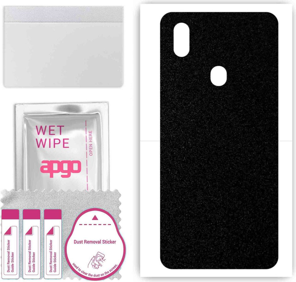 apgo Rückseite Schutzfolie, Skin, kompatibel mit ZTE Blade A7 Prime, Hinten Displayschutzfolie aus Vinylfolie, kratzfest, einfache Montage - Matts...