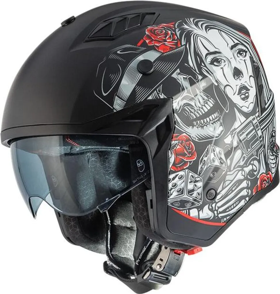 Casque modulable de moto Premier 25 Subverter pliable taille M - 6