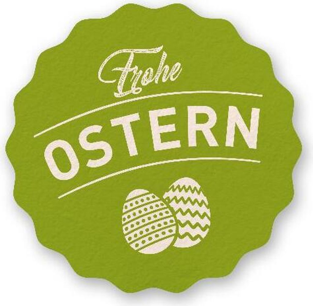 Itenga Sticker 50 x Frohe Ostern grün