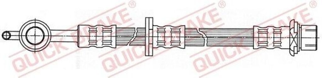 QUICK BRAKE 58.999 Bremsschlauch Vorne Links für TOYOTA Yaris Schrägheck (P1) Yaris Verso (P2)