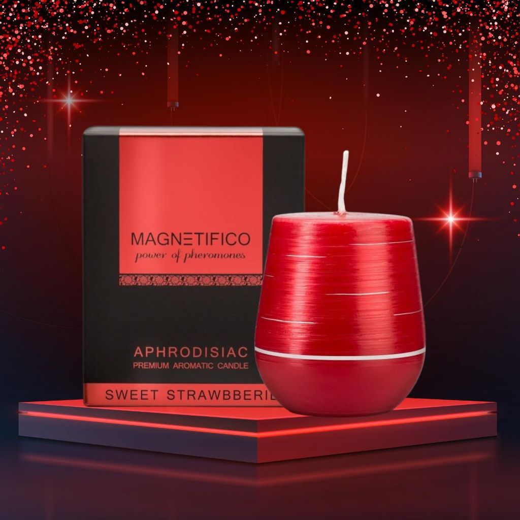 Candela profumata afrodisiaca Sweet Strawberries (Candela Immagine del prodotto 