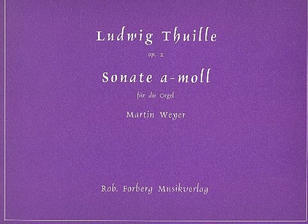 Sonate a-moll op.2 für Orgel