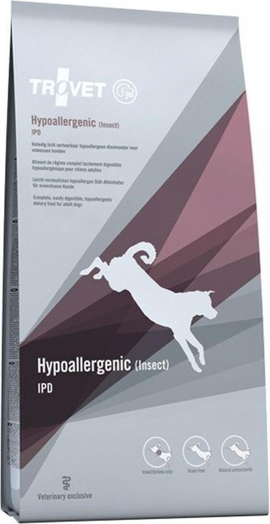 Trovet Hypoallergenic Insekten IPD 10 kg | Trockenfutter für Hunde | Allergie