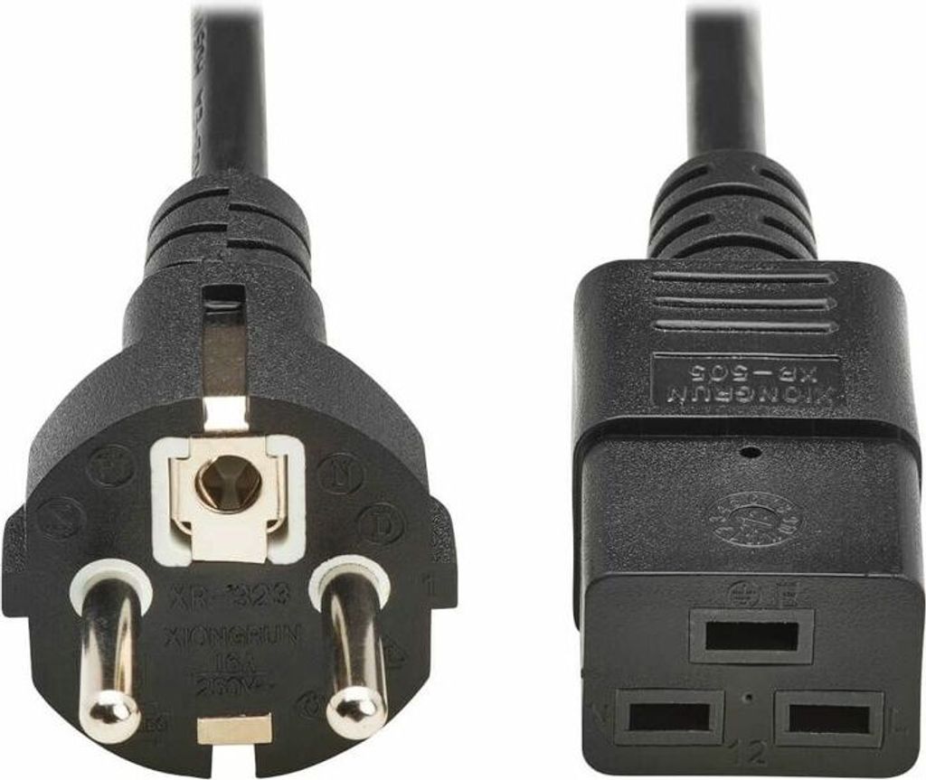 Eaton P050-2P5M-EU, 2,5 m, CEE7/7, IEC C19, H05VV-F, 250 V, 16 A