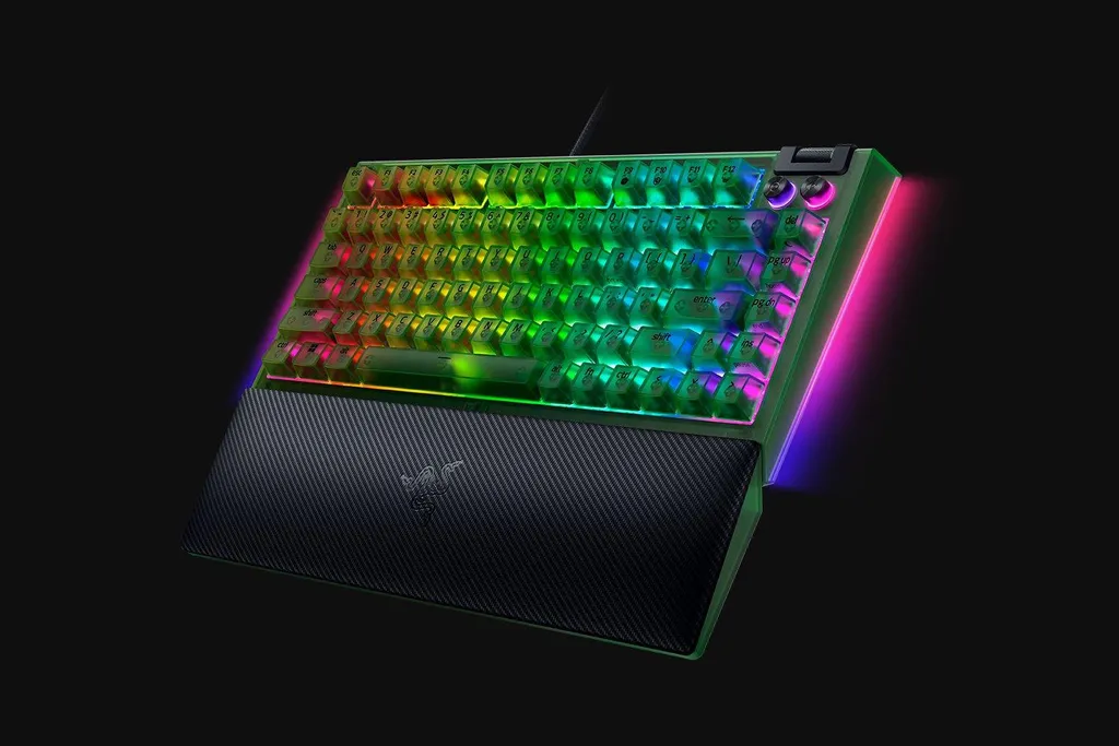 Clavier Gaming Compact Razer BlackWidow V4 75% Tactile pour Setup Pro